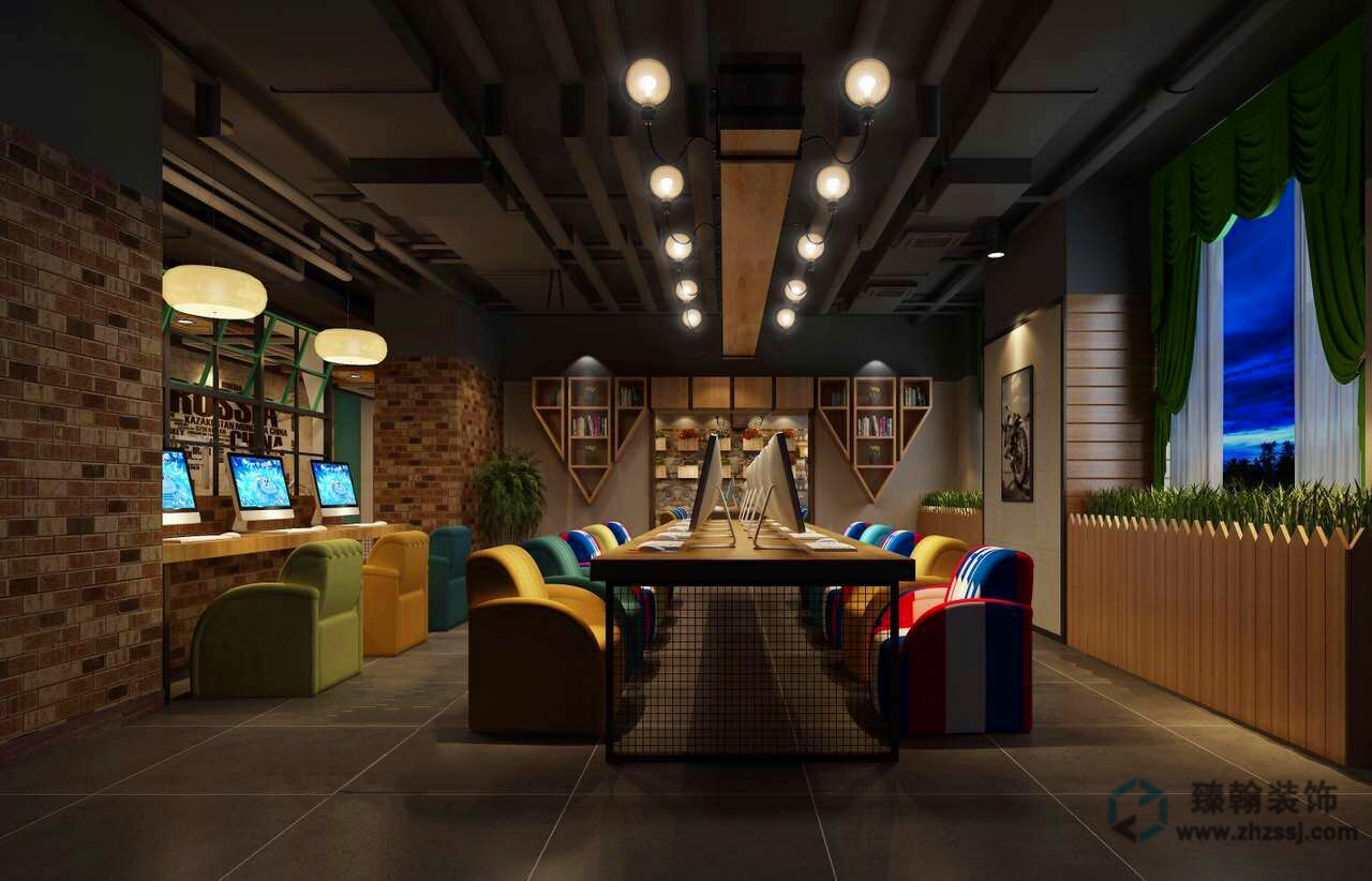 UC国际郑州网咖装修设计公司_专业网咖设计方案