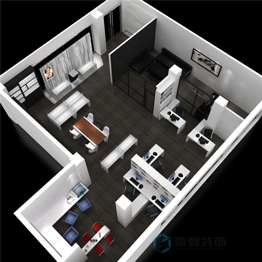 深圳办公室装修-工之坊365平米办公室装修设计案例