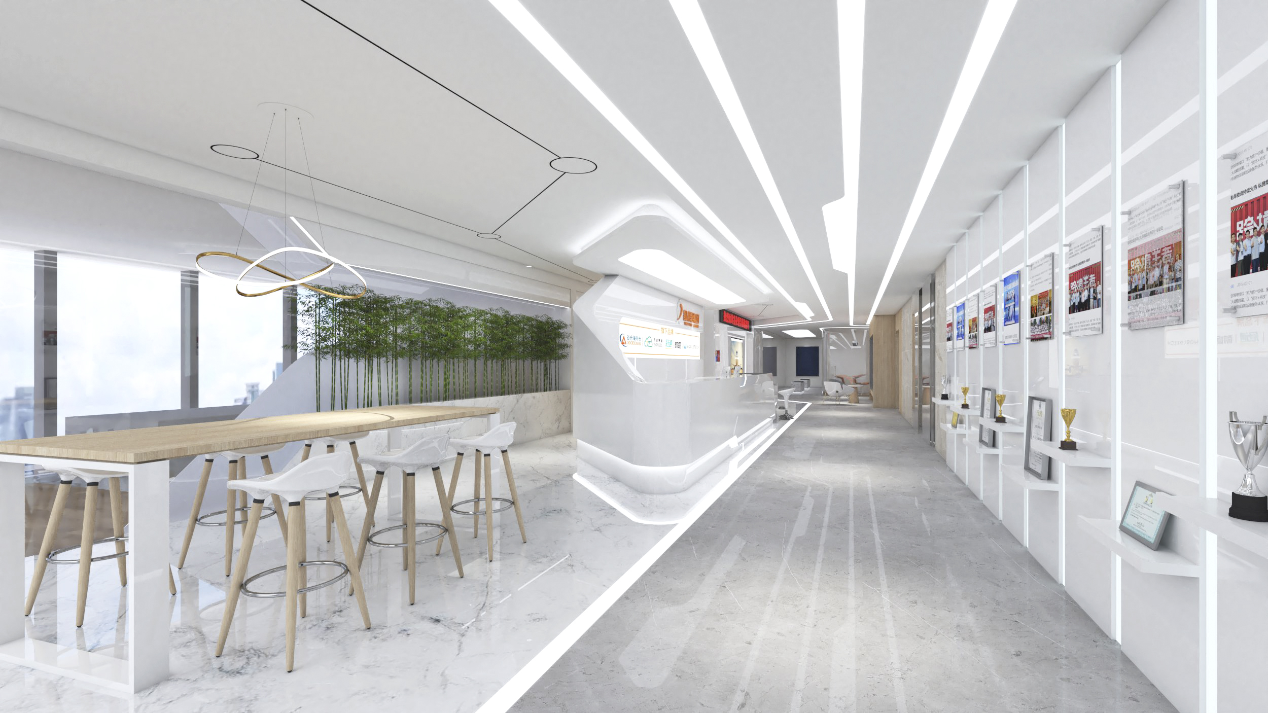 深圳办公室装修-设计装修效果图-臻翰装饰