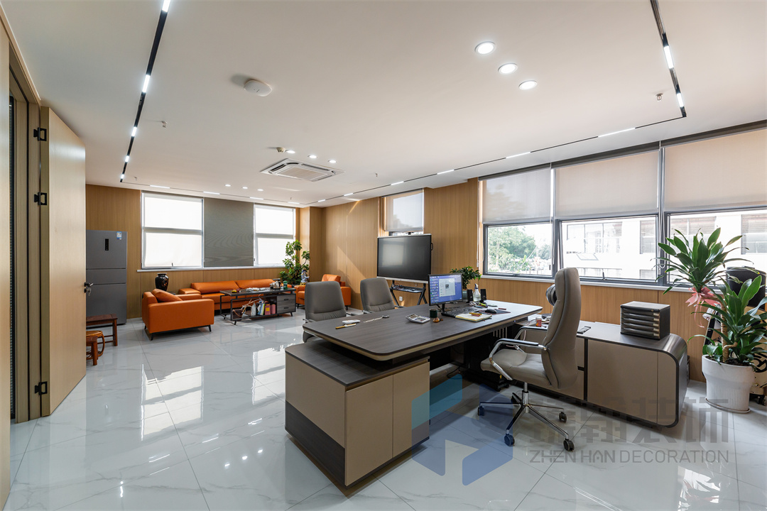 1500㎡得捷力东莞办公室厂房设计装修